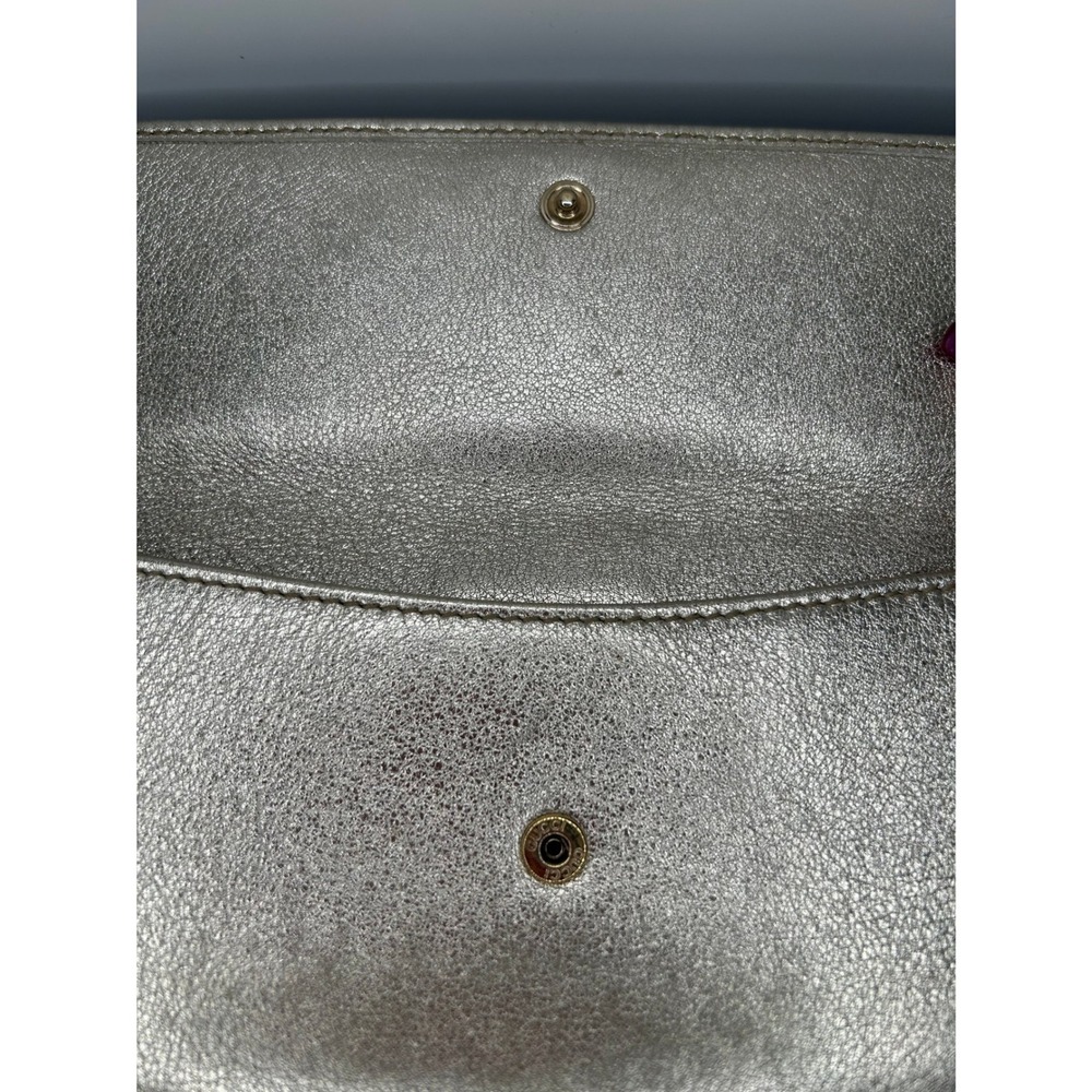 Gucci Metallic Gold Leather Continental Wallet #424 - Picture 9 of 11